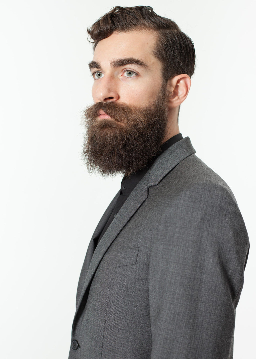 Férfi komplett öltöny szürke színben