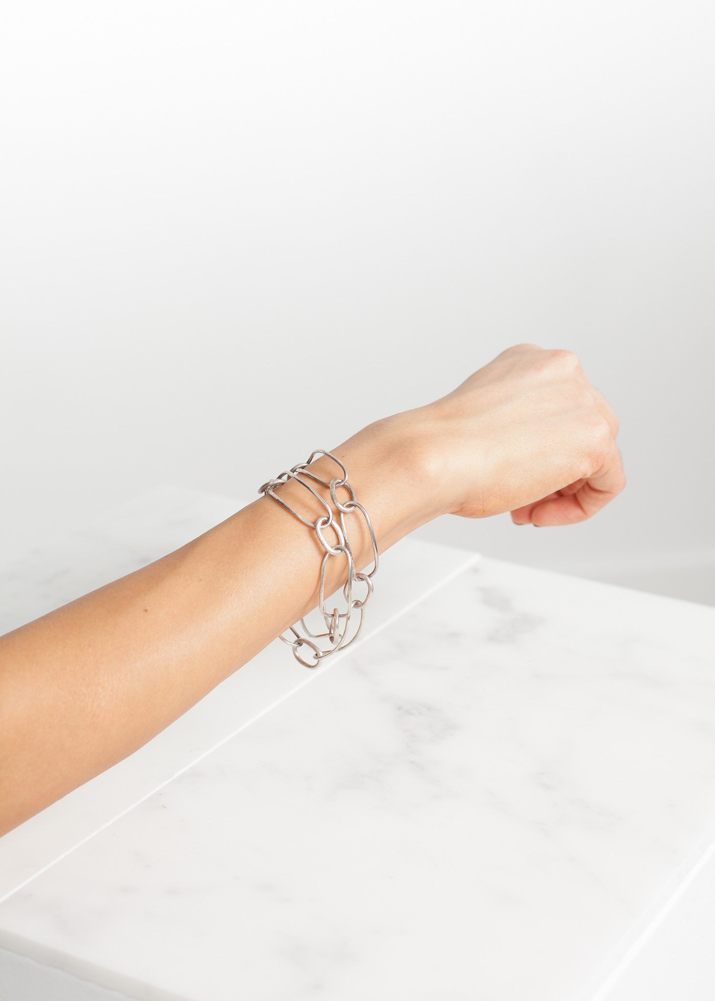 70-es karkötő polírozott ezüstből