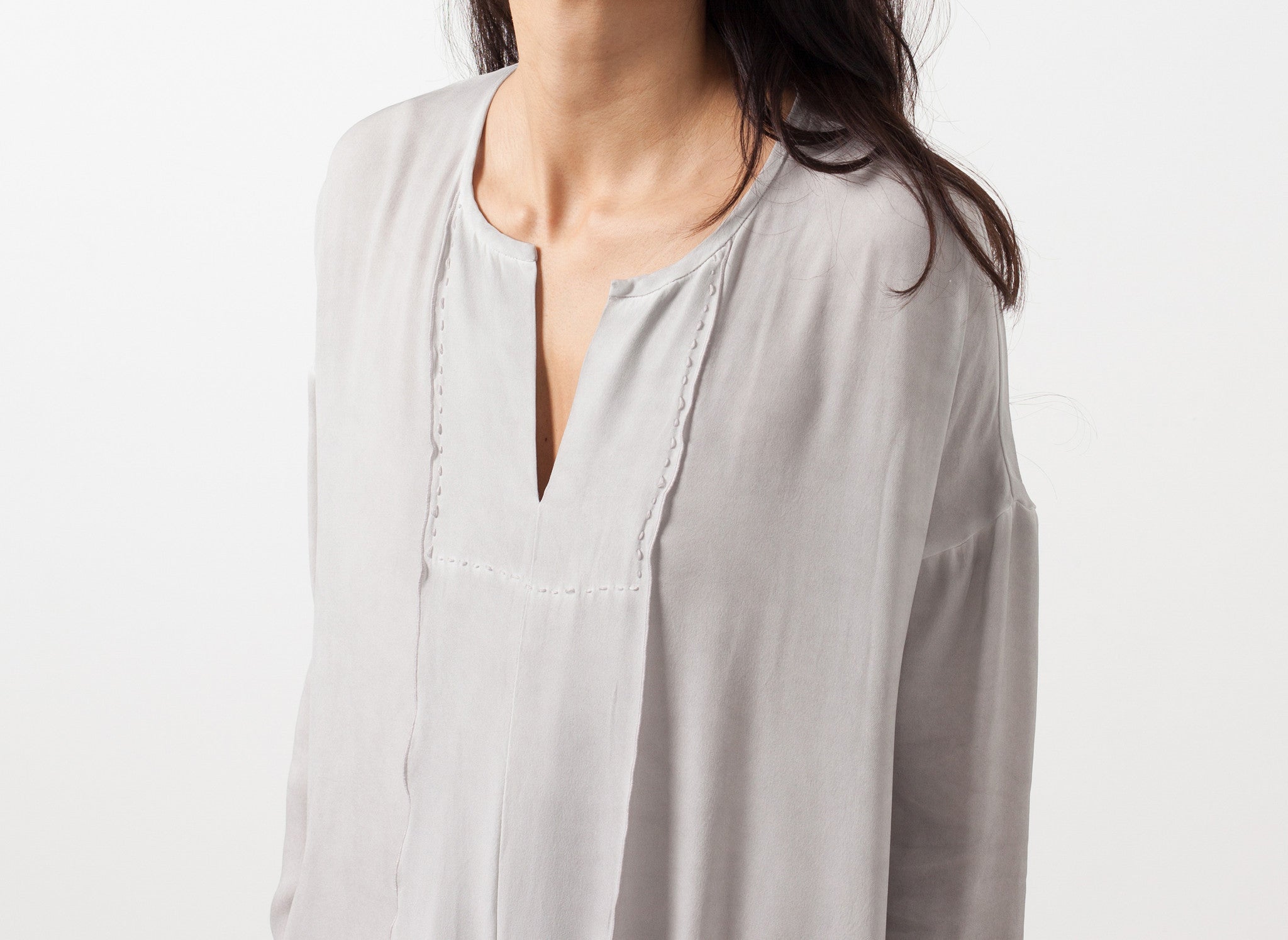 Hosszú ujjú selyemruha