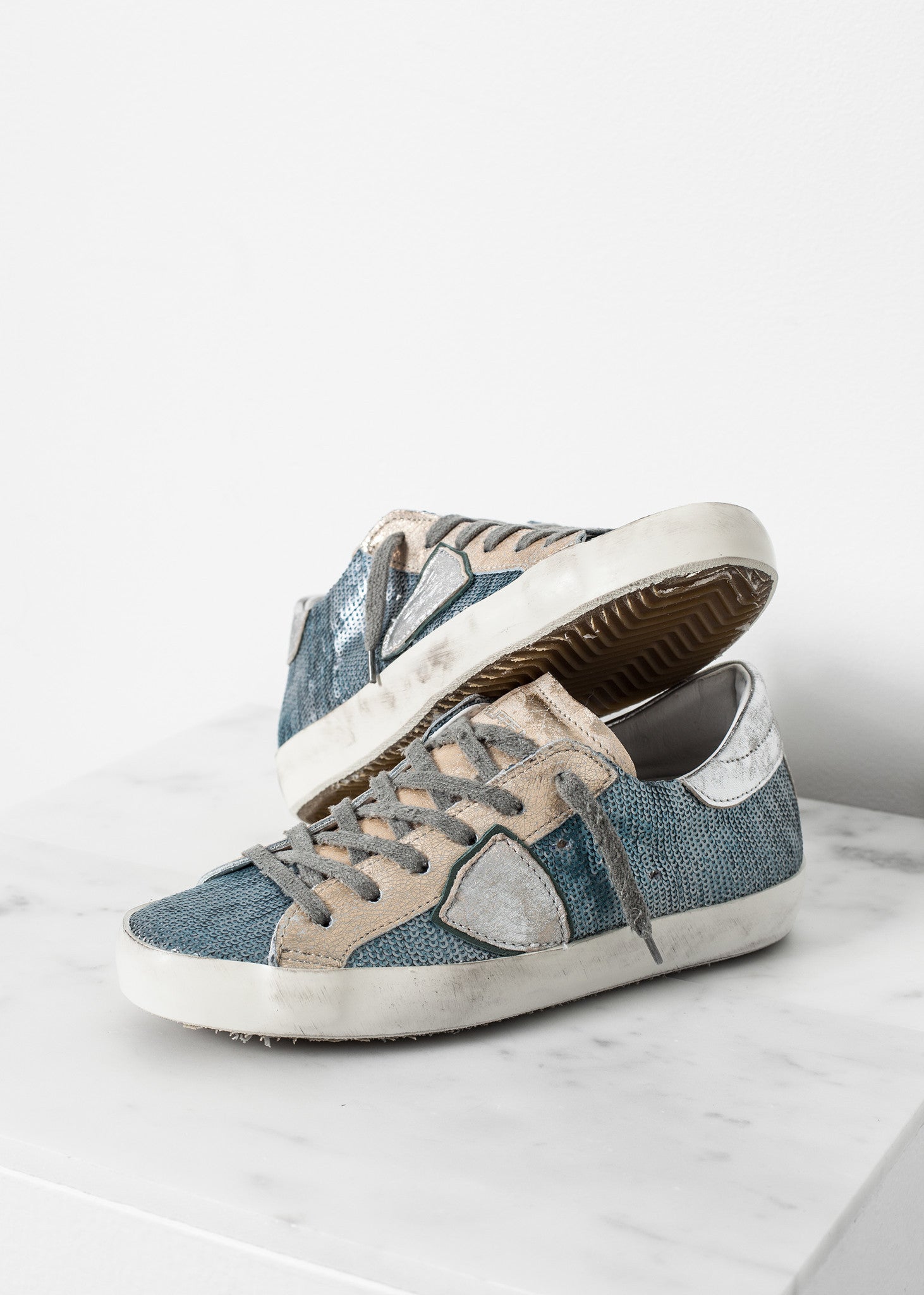 Fémes Flitteres Alacsony Szárú Tornacipő