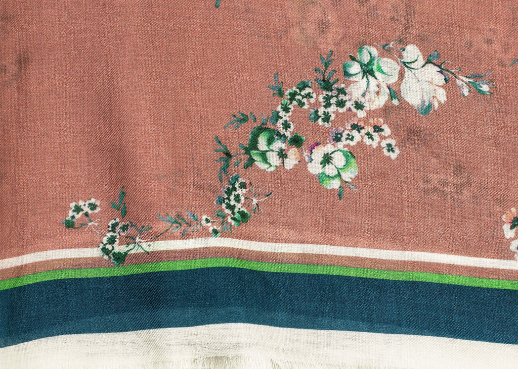 Virágos kasmír sál