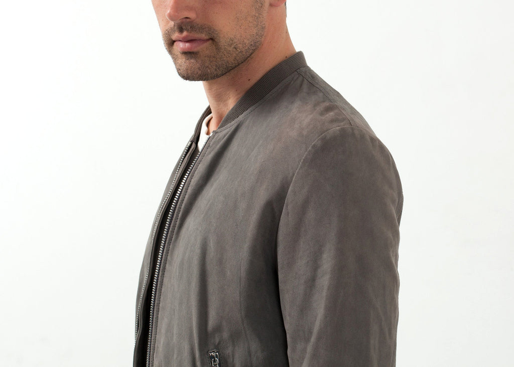 Bőr bomberdzseki por színben