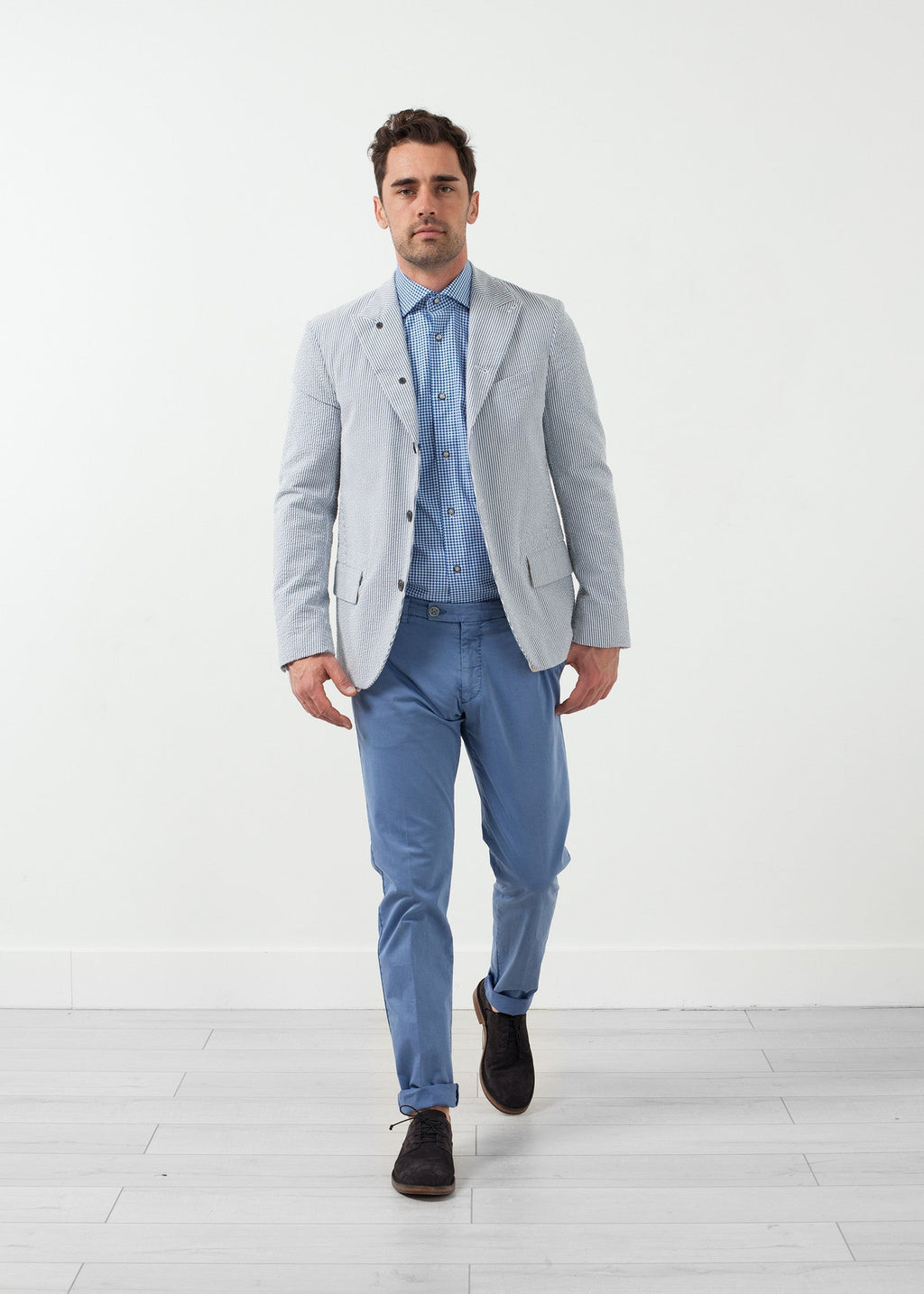 Öt Gombos Seersucker Blézer