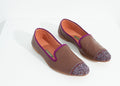 Bizi Cap Toe Loafer in Rose/Aubergine