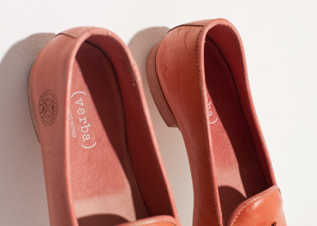 Bőr mokaszin rózsaszín színben